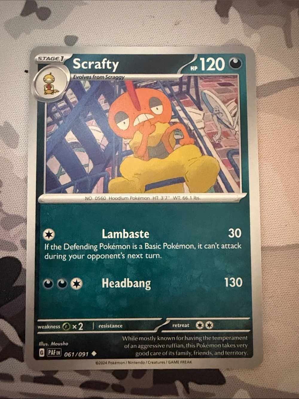 Scraggy & Scrafty Evolution Lot | 3 Pokémon Cards | ✨5/$25✨